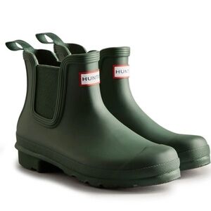 Hunter Women's Original Chelsea Rain Waterproof Boots Hunter Green